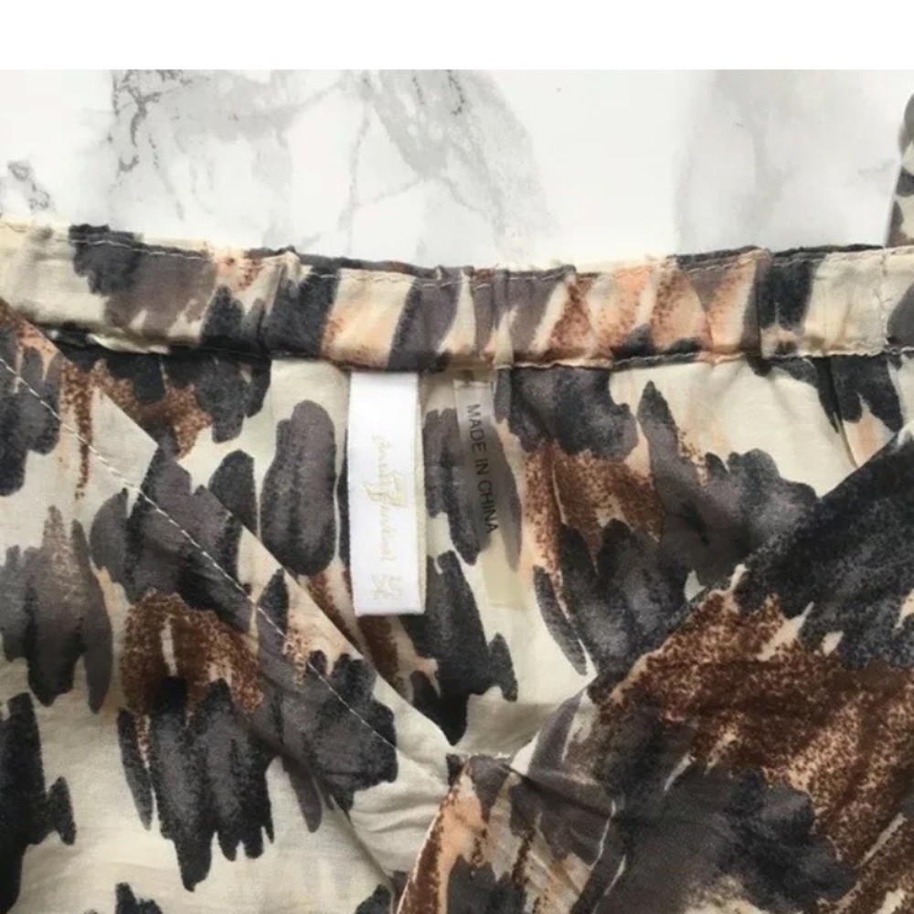 7 For All Mankind Leopard Ruffle Cami Top - Picture 5 of 10